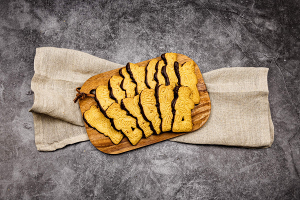 Butterspekulatius mit Zartbitterschokolade