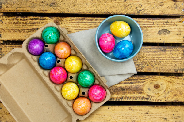 10 bunte Eier